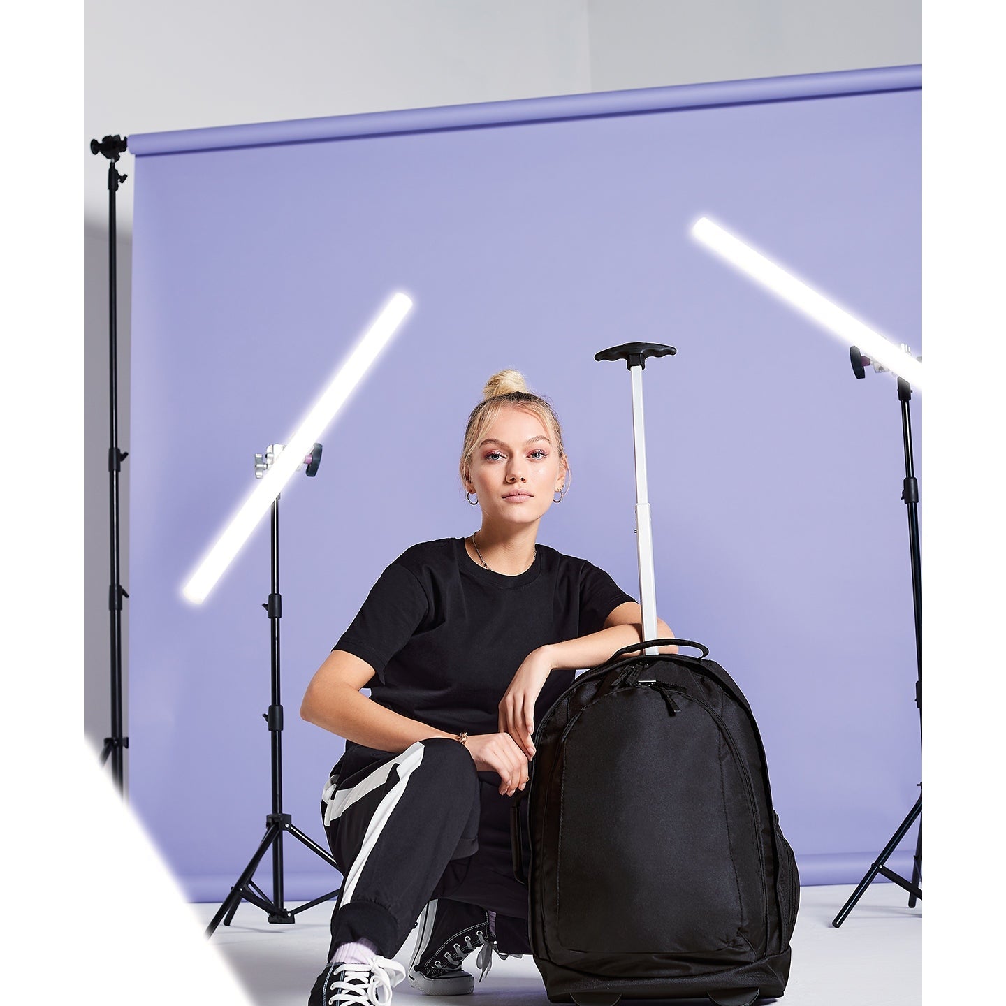 Bagbase Classic Airporter Cabin Bag with Wheels and Retractable Handle 15L