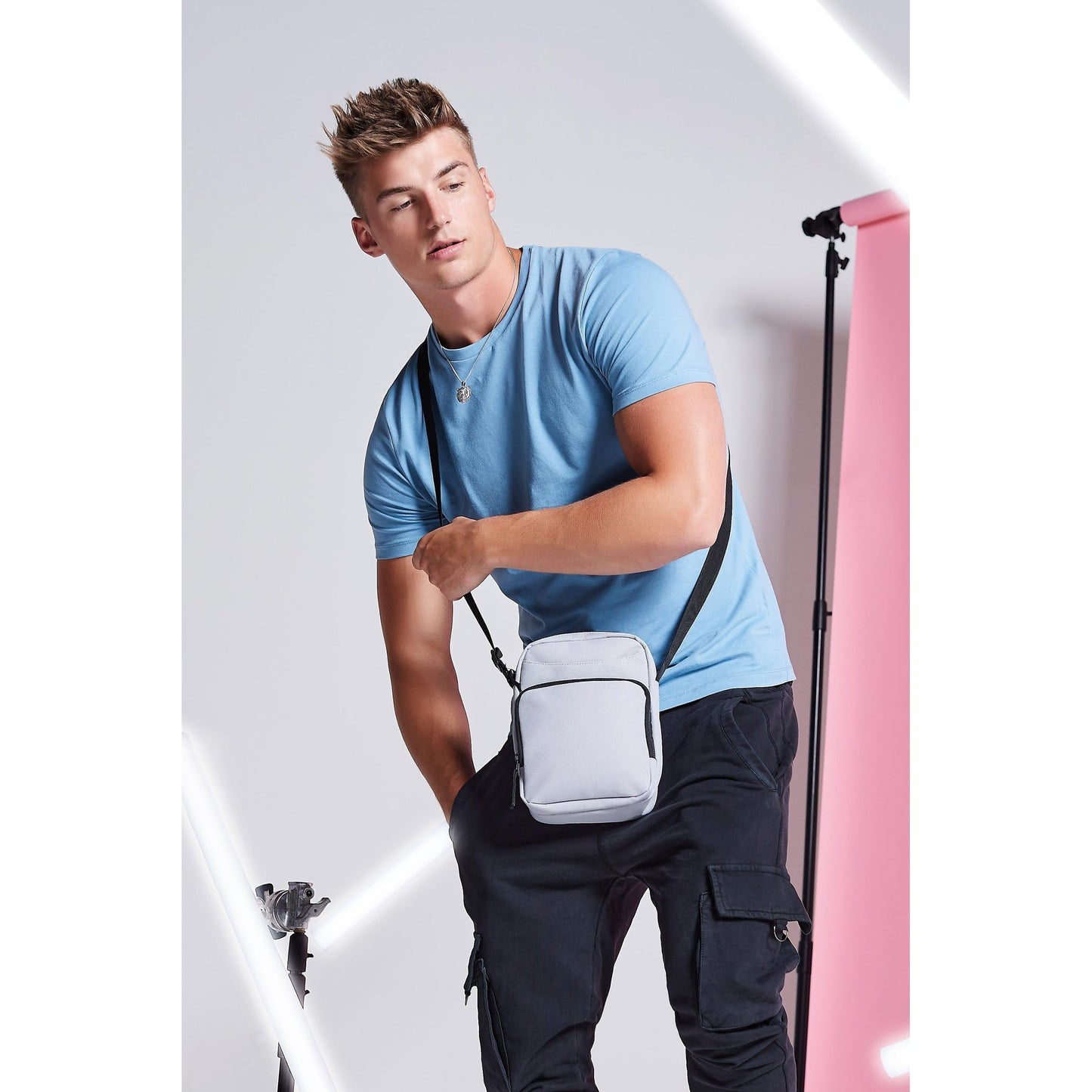 Bagbase Across Body Bag for iPad Mini Adjustable Strap Zippered Pockets
