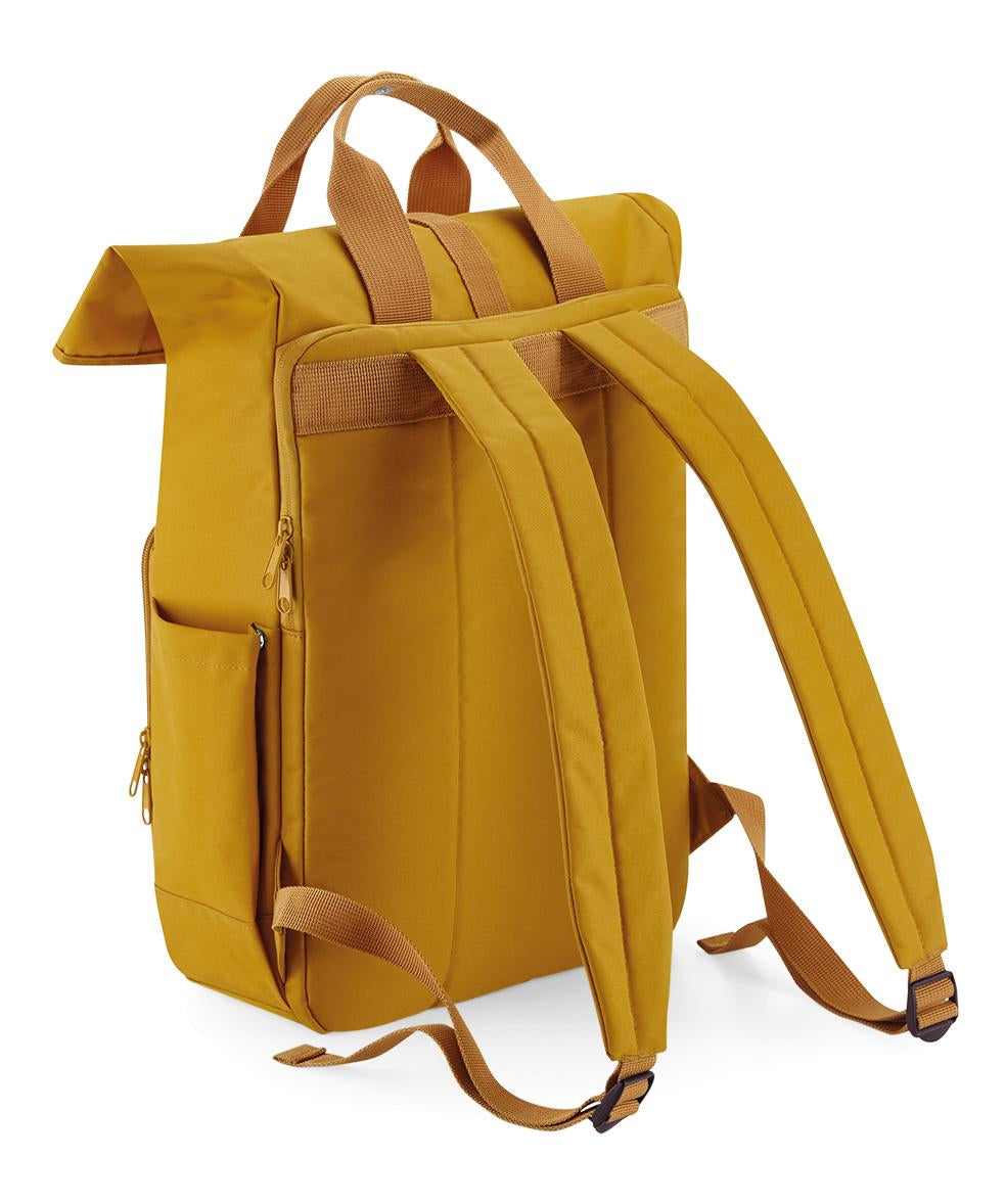 Bagbase Recycled Roll-Top Laptop Backpack 15.6" Eco-Friendly 100% rPET