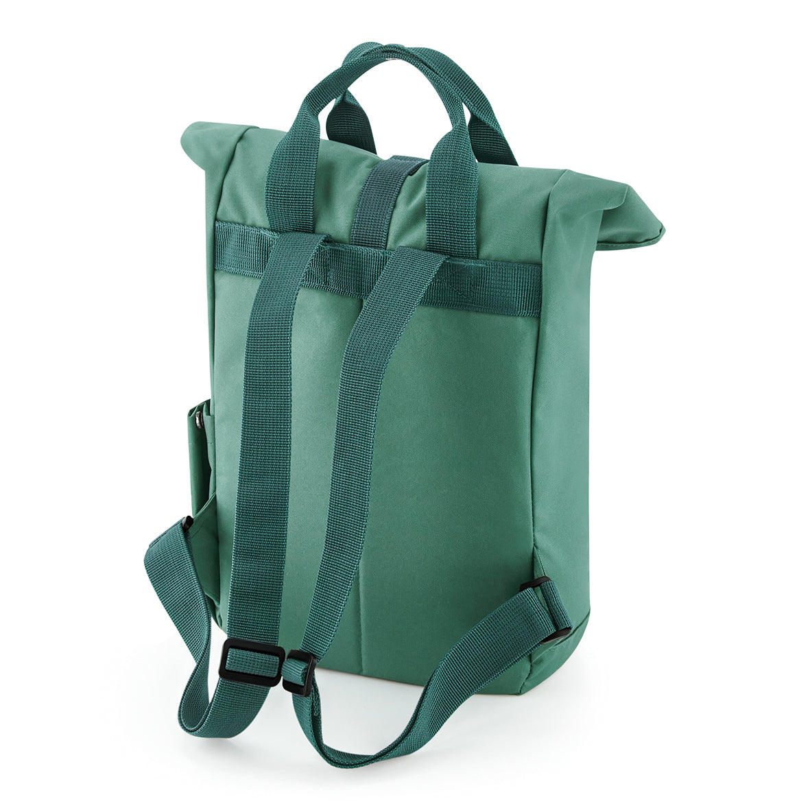 Bagbase Recycled Mini Roll-Top Backpack 9L with External Bottle Pocket