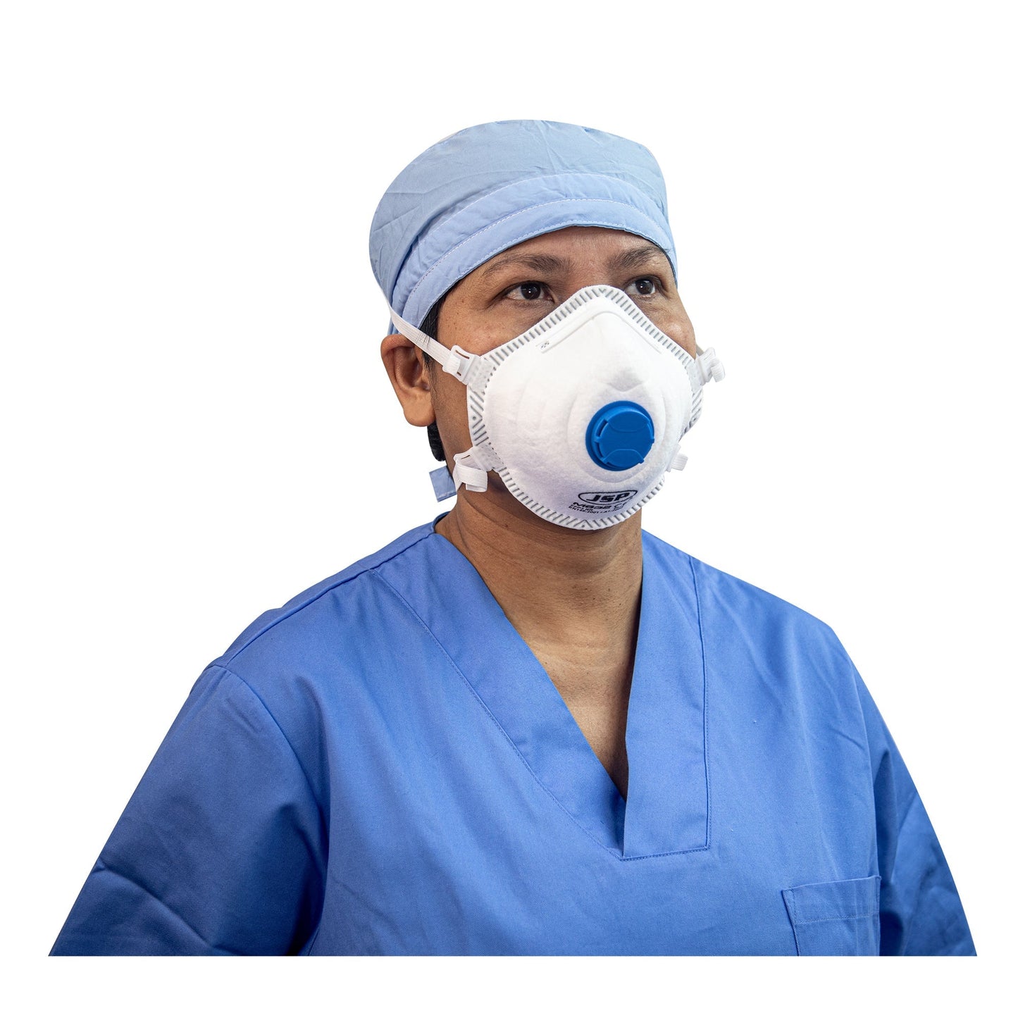 JSP FFP3 Moulded Disposable Masks with Exhalation Valve - Box of 10