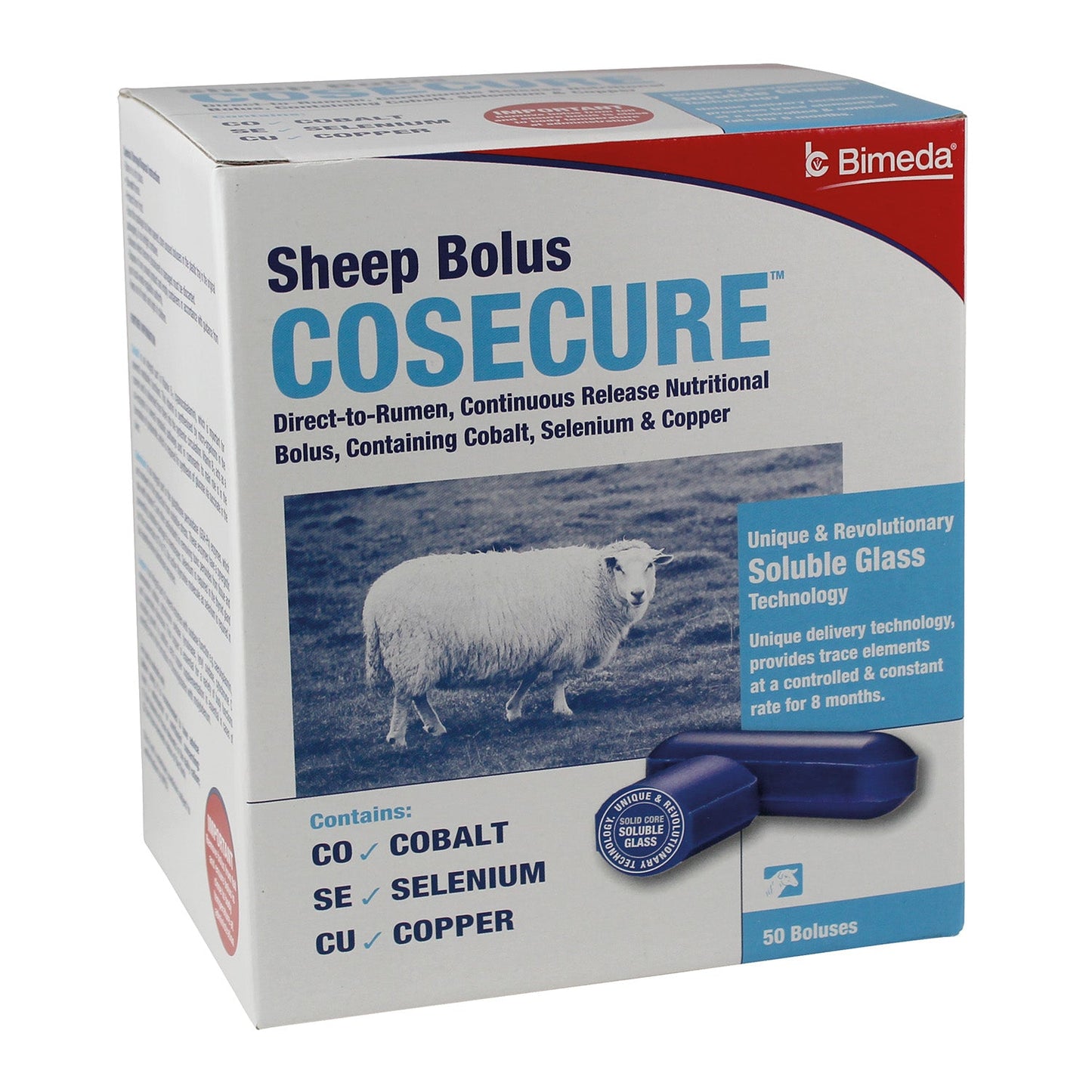 Bimeda Cosecure Sheep Bolus for Copper Selenium Cobalt Deficiencies