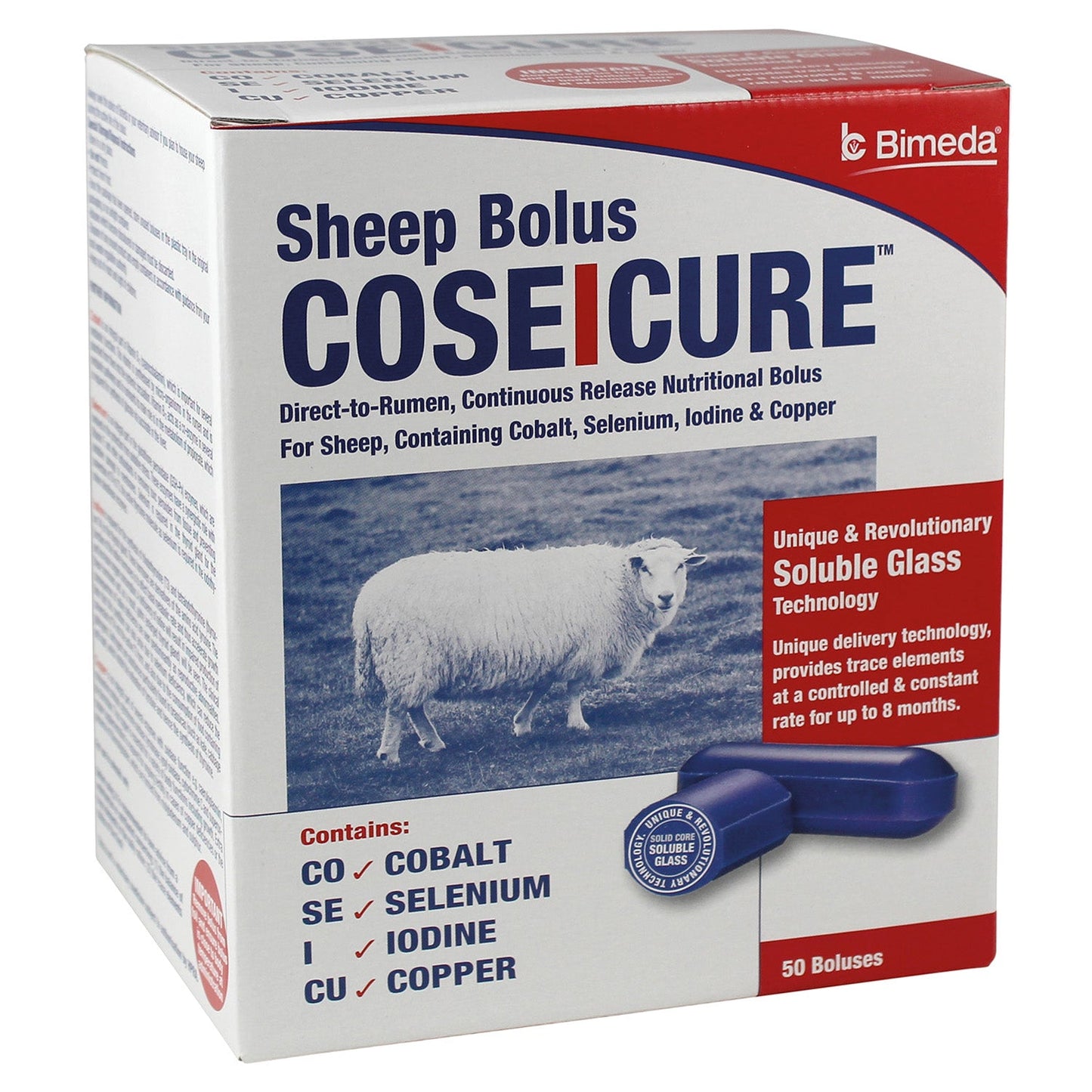 Bimeda Coseicure Sheep Bolus for Copper Iodine Selenium Deficiencies