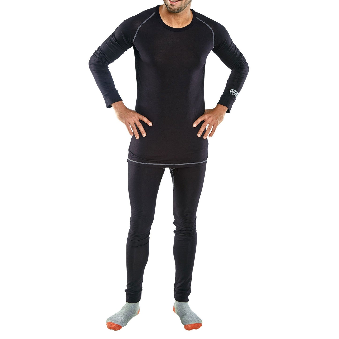 Beeswift Base Layer Long Sleeve Vest Soft Comfortable Crew Neck Ribbed Cuffs