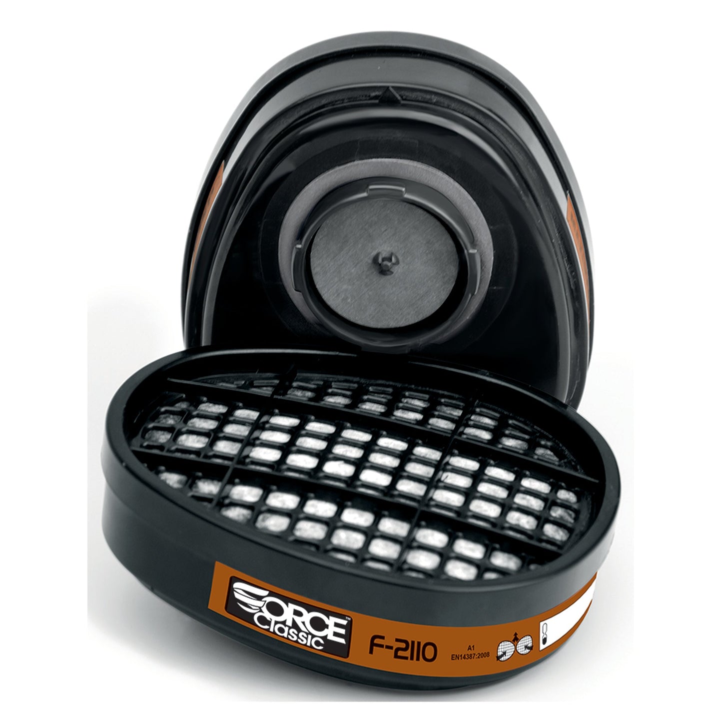 JSP Force8 F-2110 A1 Respirator with 2 Classic Filters for Organic Vapours