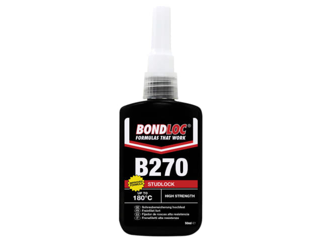 Bondloc B270 Studlock High Strength Threadlocker 50ml Permanent Adhesive