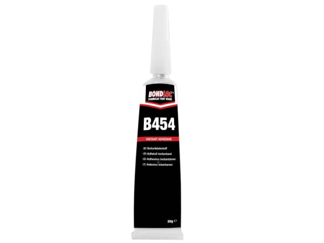 Bondloc B454 Thixotropic Non-Drip Gel Cyanoacrylate Adhesive 20g - All Materials