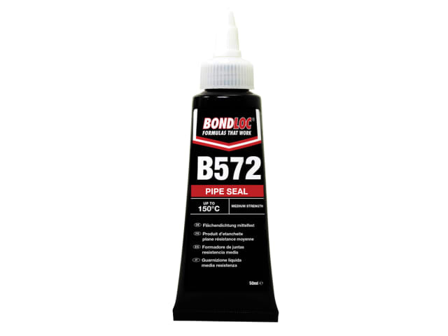 Bondloc B572 Pipe Seal 50ml Slow Cure for Metal Pipes and Fittings