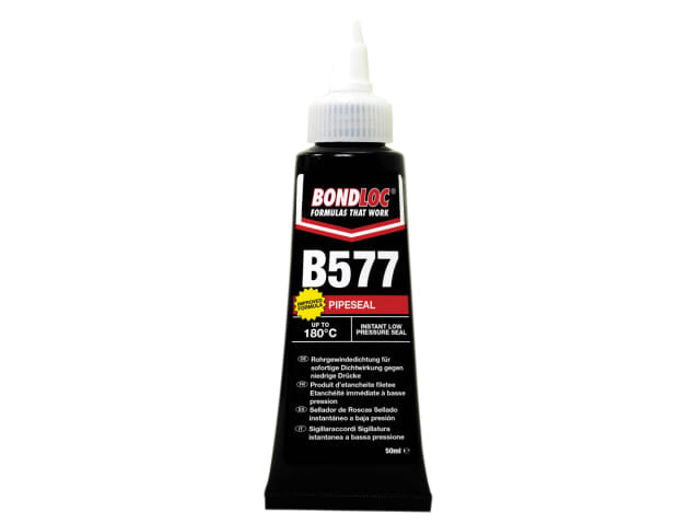 Bondloc B577 Pipe Seal with Teflon 50ml High Viscosity Anaerobic Gel Paste