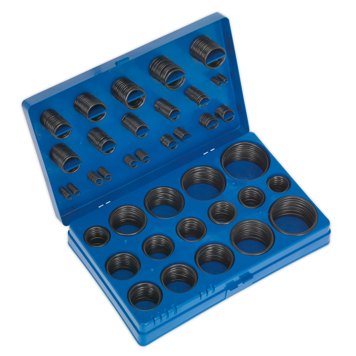 Sealey 407pc Rubber O-Ring Assortment Set - Imperial Sizes - Workshop & Plumbing