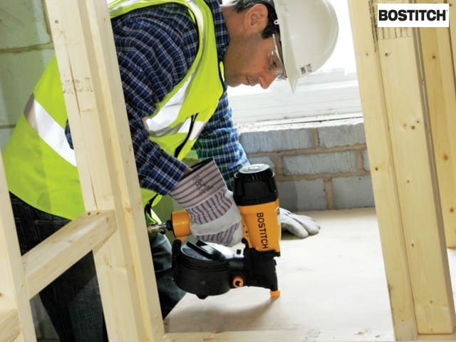 Bostitch N66C-2-E Pneumatic Coil Nailer Variable Depth Control 225 Capacity