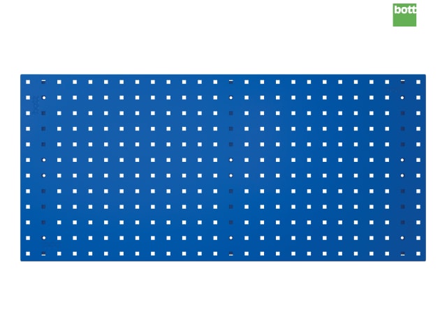 Bott Perfo Panel 991x457mm Steel Wall Mountable Gentian Blue Hook Accessory