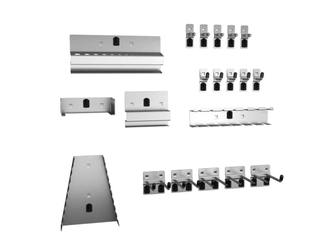 Bott Perfo Hook Kit 20 Piece Steel Clips Hooks Organiser for Perfo Panels