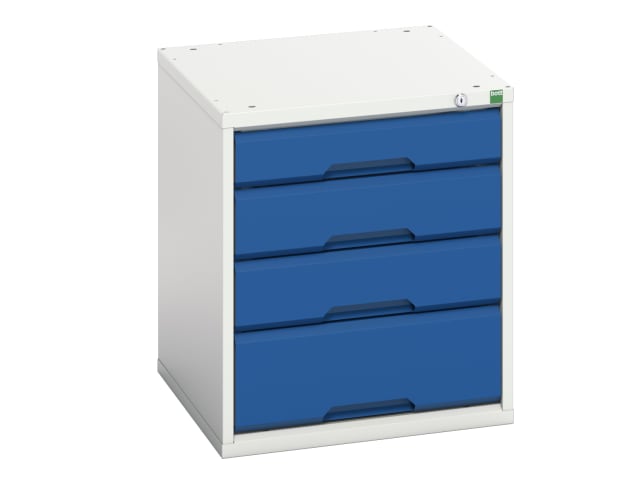Bott Verso 4 Drawer Cabinet 525mm Steel Storage Unit with Extension Drawers