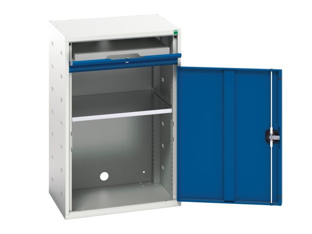 Bott Verso Flat Top Computer Workstation with Lockable Cupboard and Tray