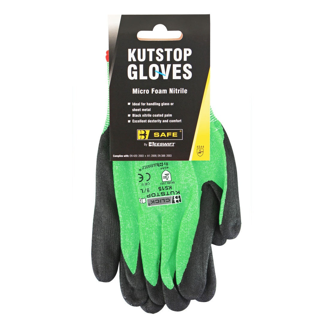 Kutstop Micro Foam Nitrile Gloves for Grip and Durability - Size Options