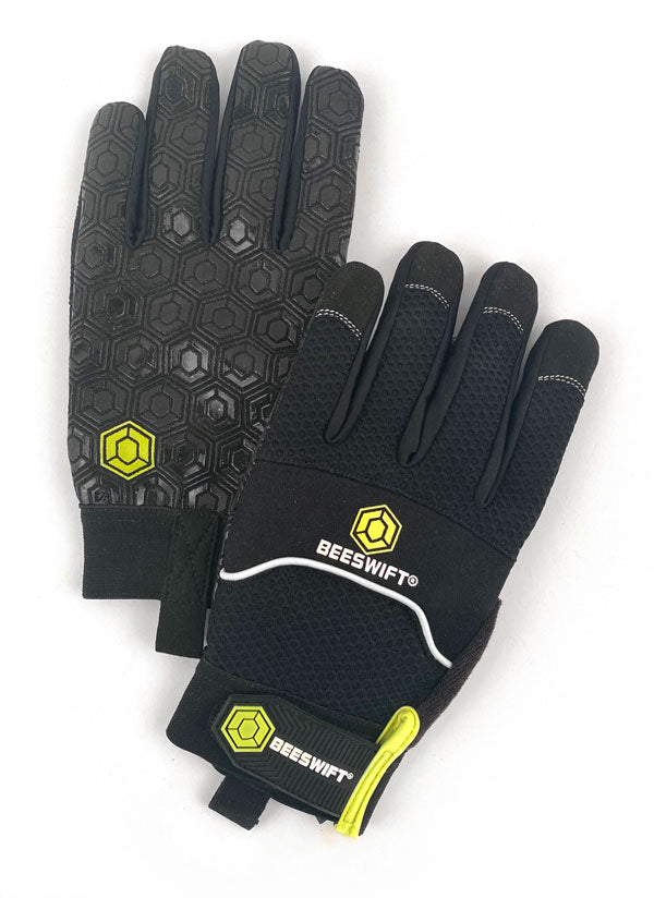 Beeswift Gripper Glove Black Size L Durable Grip Work Safety Gloves