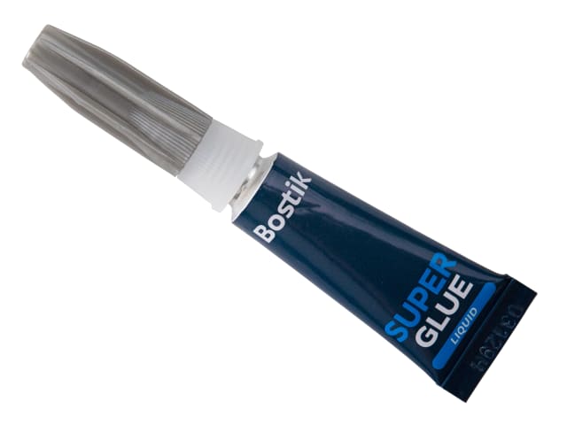 Bostik Superglue Liquid Tube 3g Ultra Strong Bond for Wood Plastic Metal Rubber