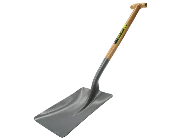 Bulldog Premier Square Shovel Open Socket Ash Handle 370x305mm Lightweight