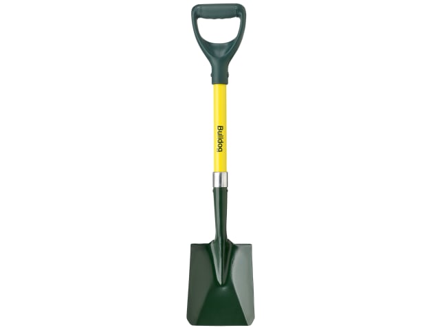 Bulldog Mini Square Mouth Shovel Lightweight Fibreglass Shaft D-Handle