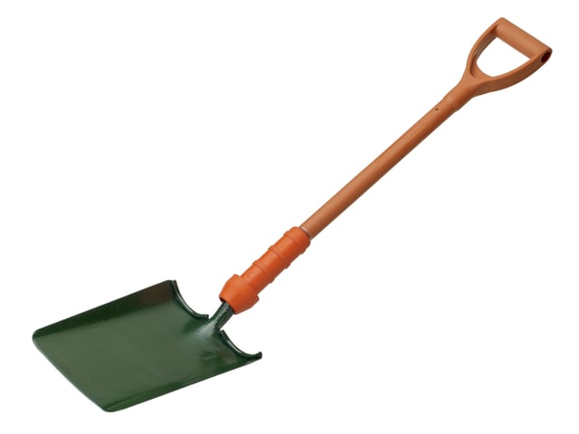 Bulldog Insulated Treaded Taper Mouth Shovel Heavy Duty Fibreglass Handle