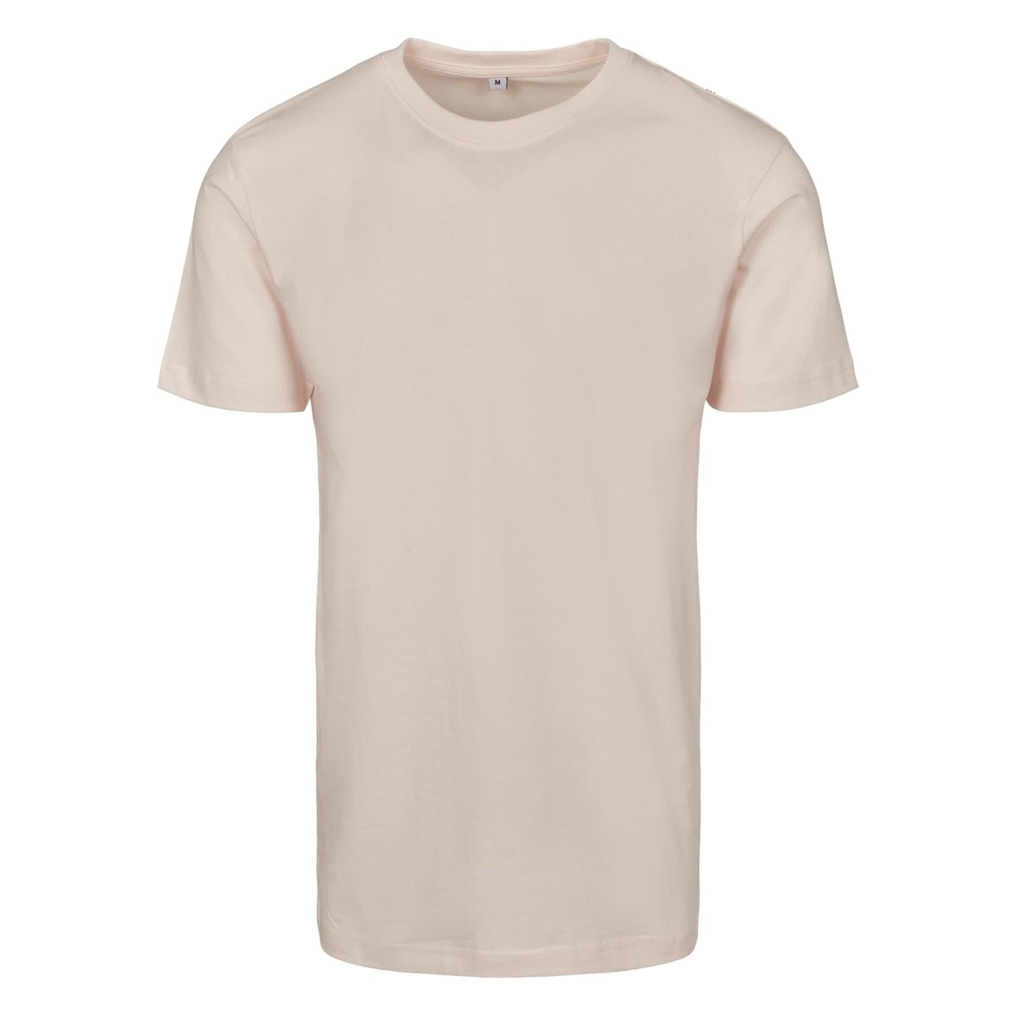 Build Your Brand Pink Marshmallow T-Shirt Round Neck Soft Cotton Casual Fit