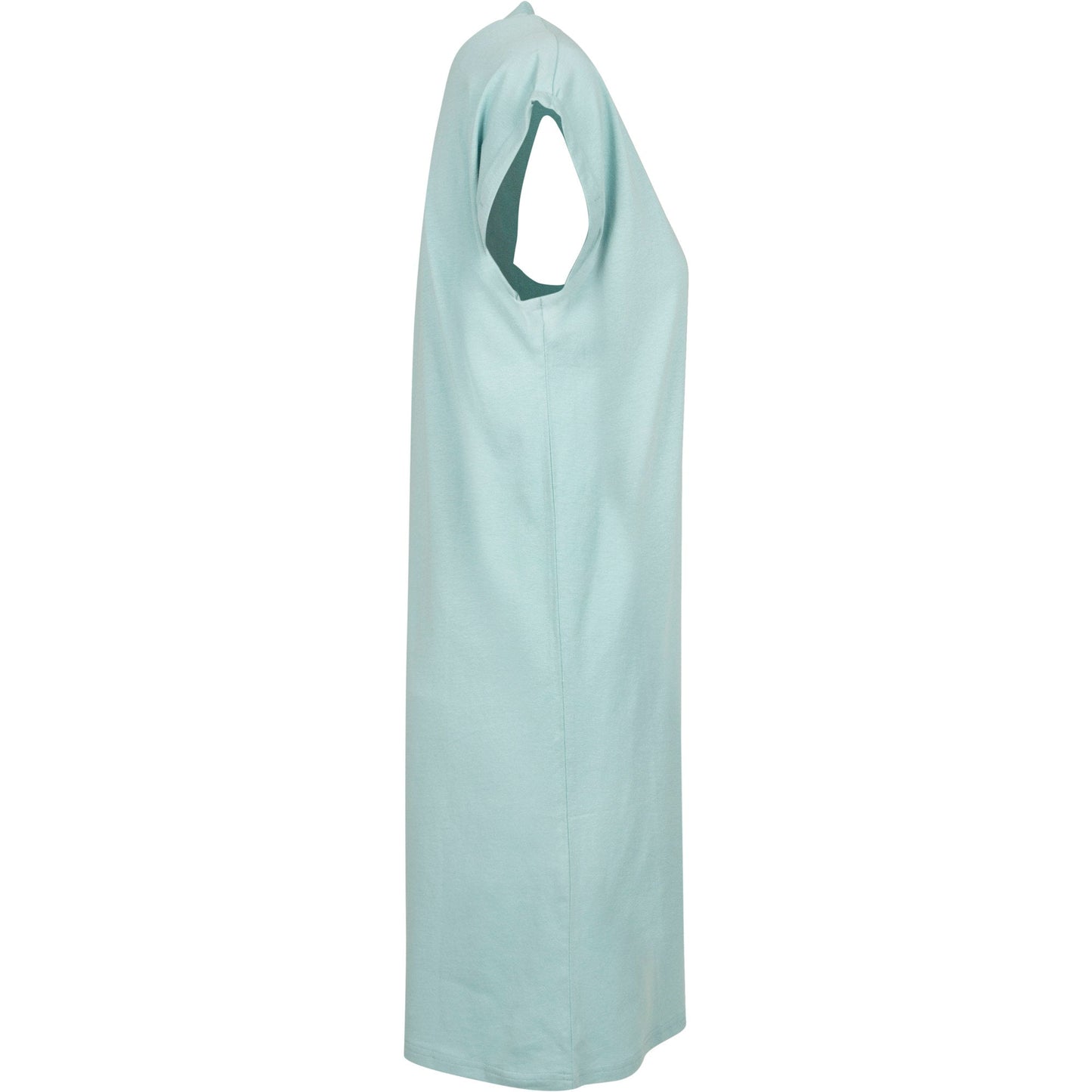 Bluemint Women's Turtle Extended Shoulder Dress Cotton Casual T-Shirt Dress