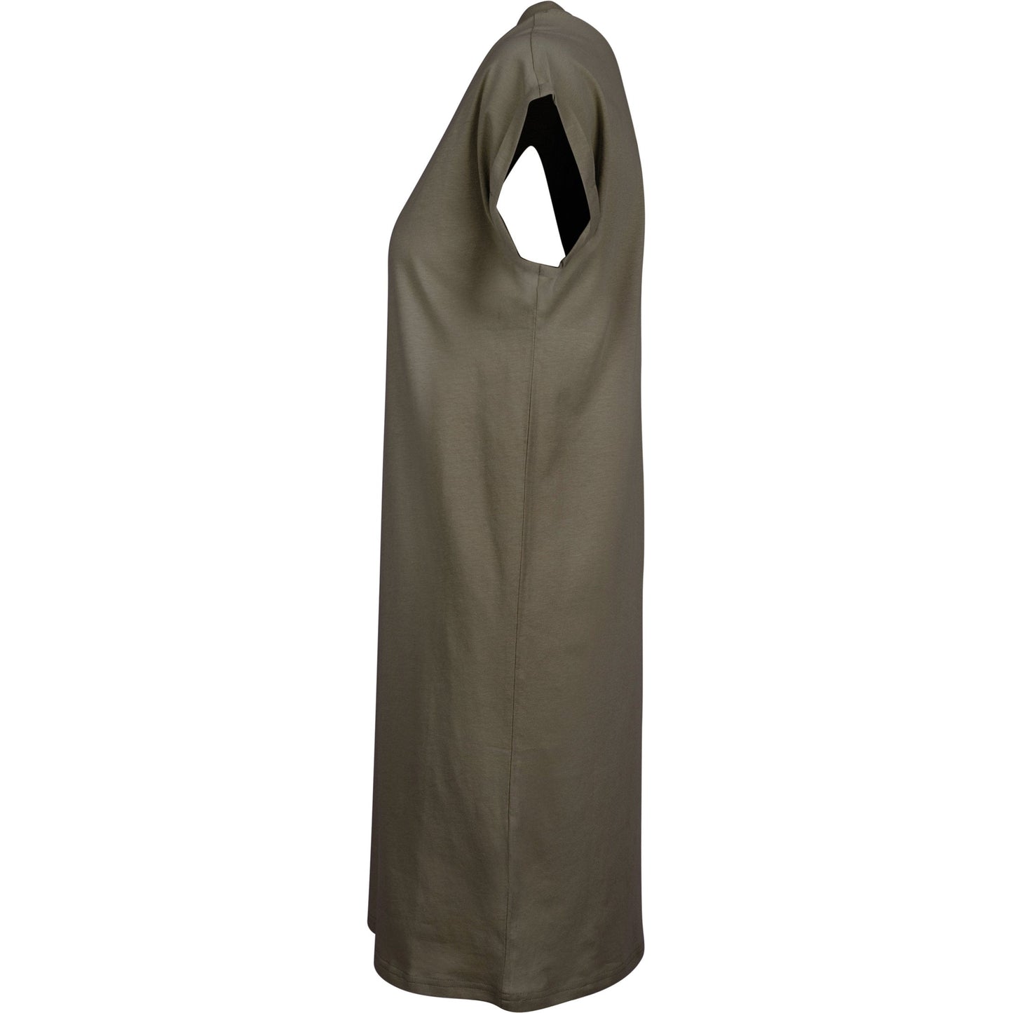 Build Your Brand Women's Olive Turtle Extended Shoulder Dress Casual T-Shirt