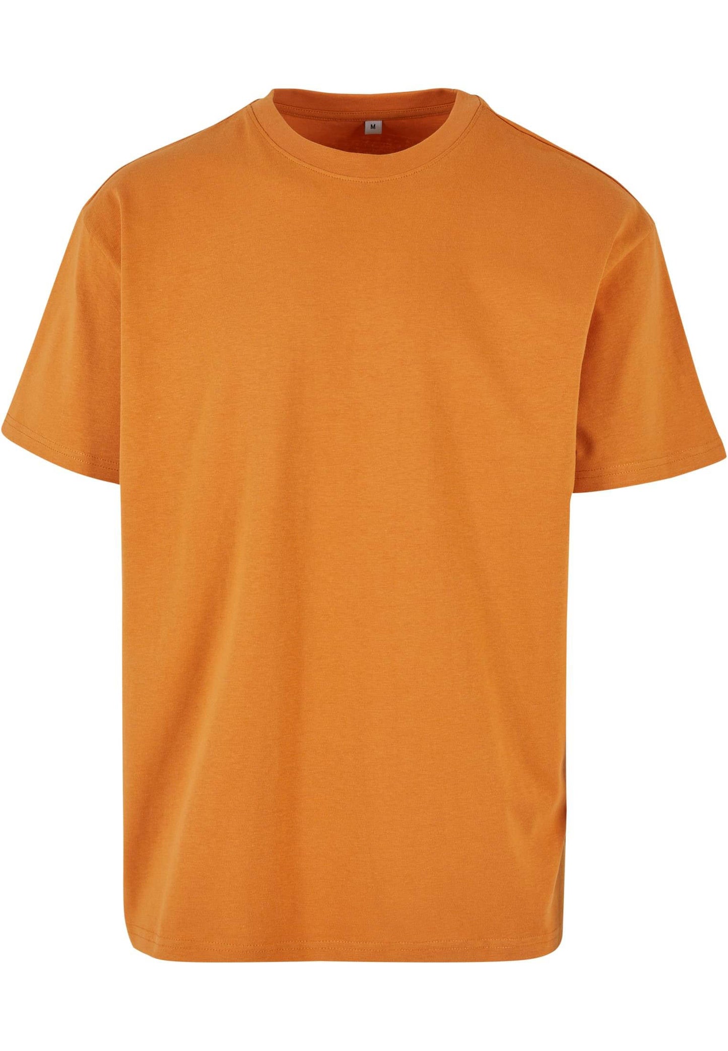 Build Your Brand Oversized Tee Forgotten Orange Crew Neck Soft Cotton 100%