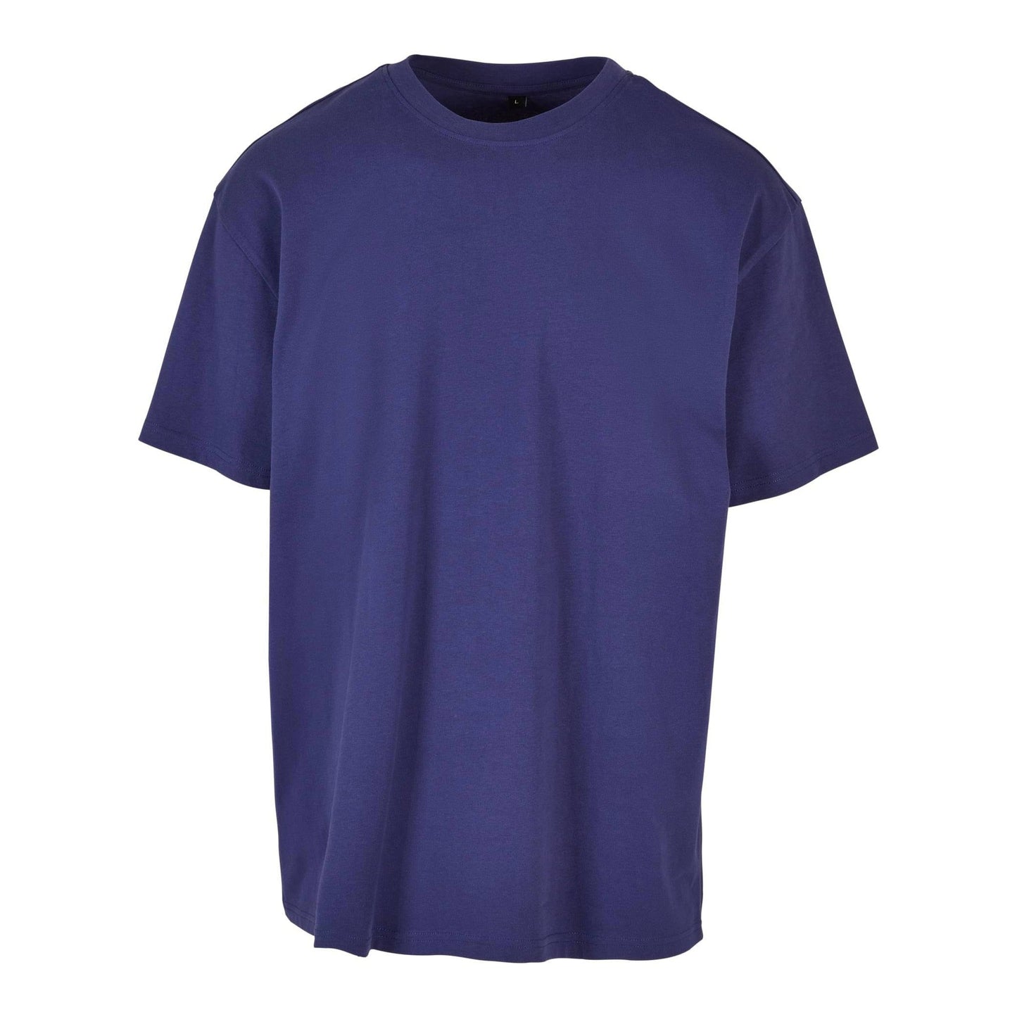 Build Your Brand Heavy Oversized Tee Light Navy Crew Neck Casual Fit 100% Cotton