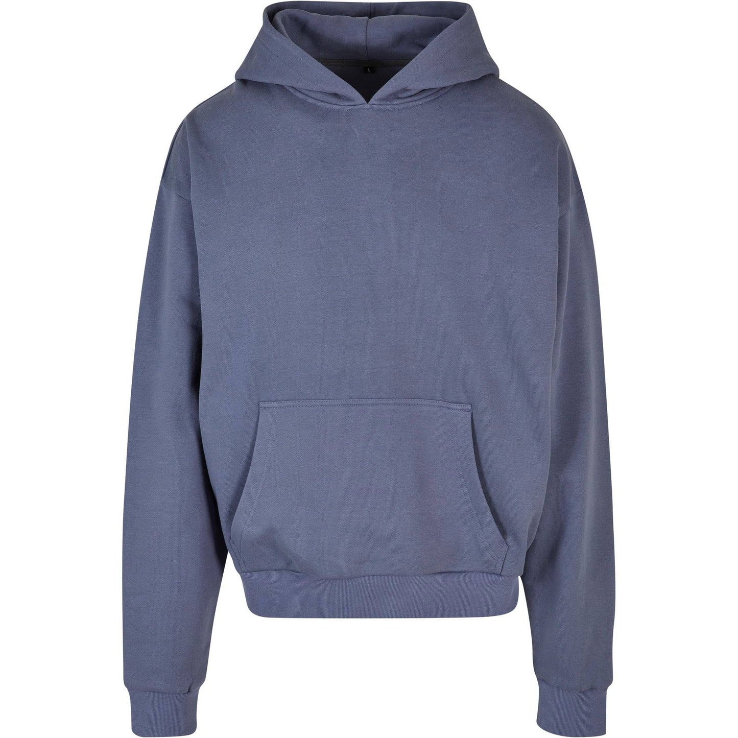 Build Your Brand Ultra Heavy Hoodie Vintage Blue Casual Fit Kangaroo Pocket