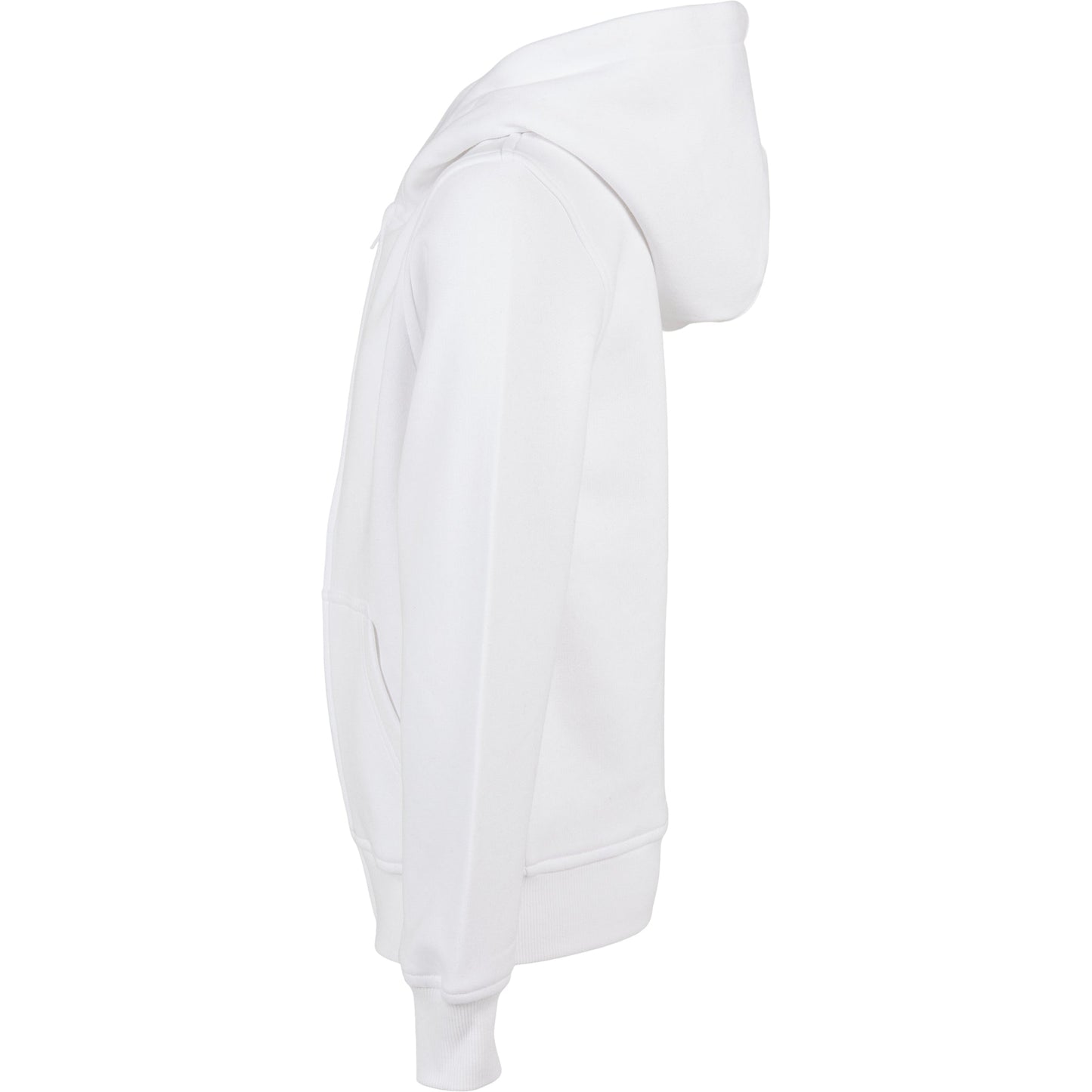 Build Your Brand Organic Kids Zip Hoodie Eco-Friendly Cotton Hooded Sweatshirt