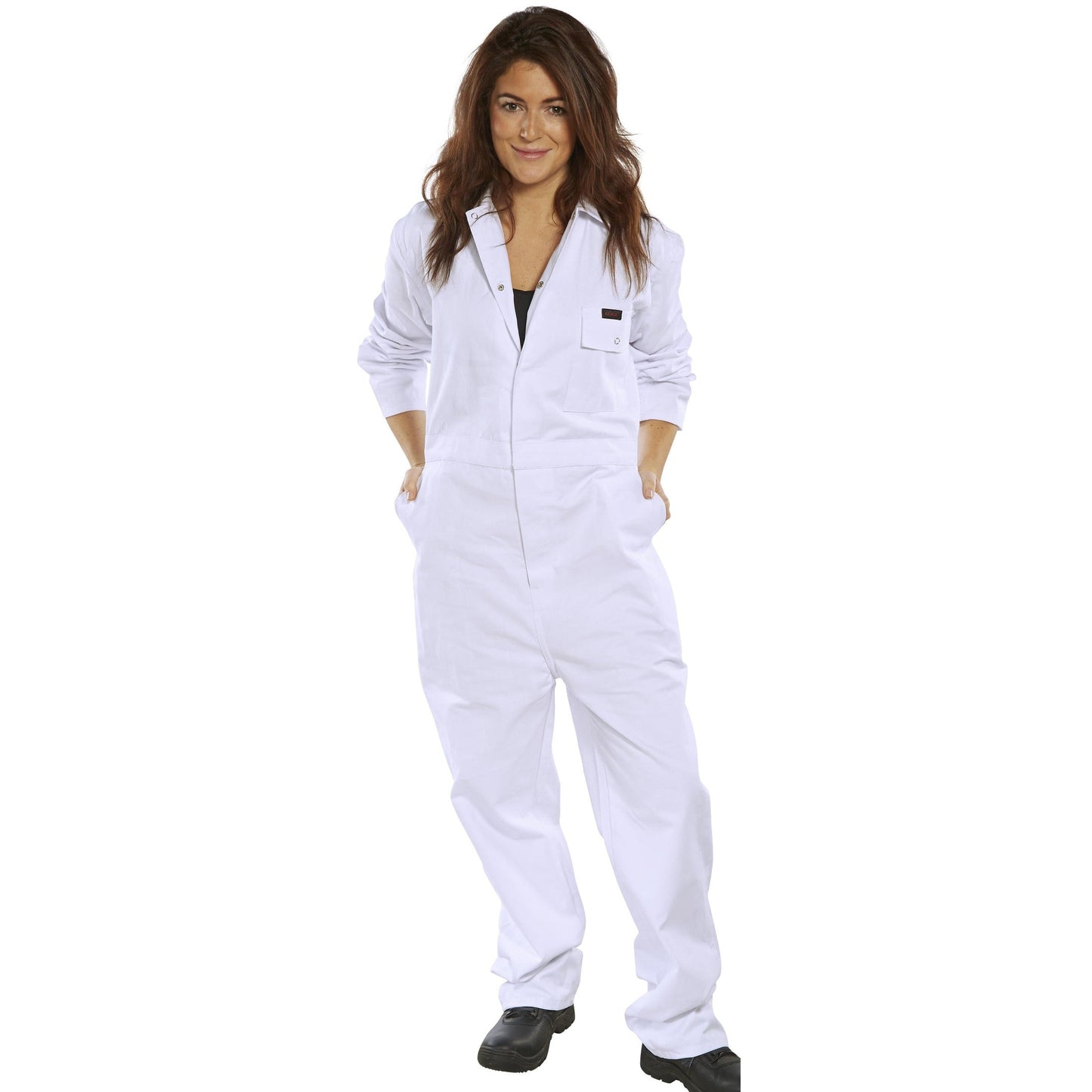 Beeswift C/D Boilersuit 100% Cotton Concealed Stud Front Elasticated Waist