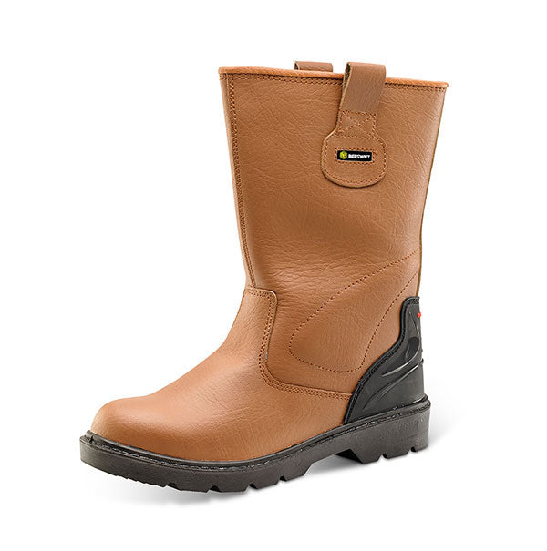 Beeswift Premium Rigger Boot Steel Toe Safety Work Footwear Size Options