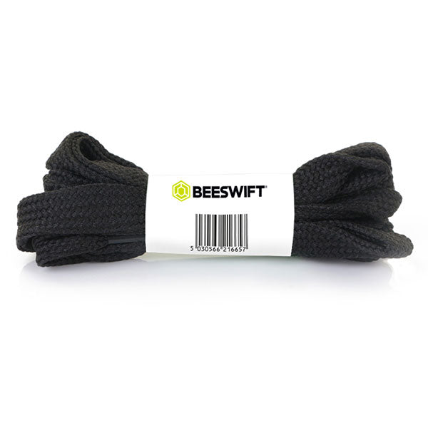 Beeswift Flat Boot Lace 140cm Black - Durable and Stylish Footwear Accessory
