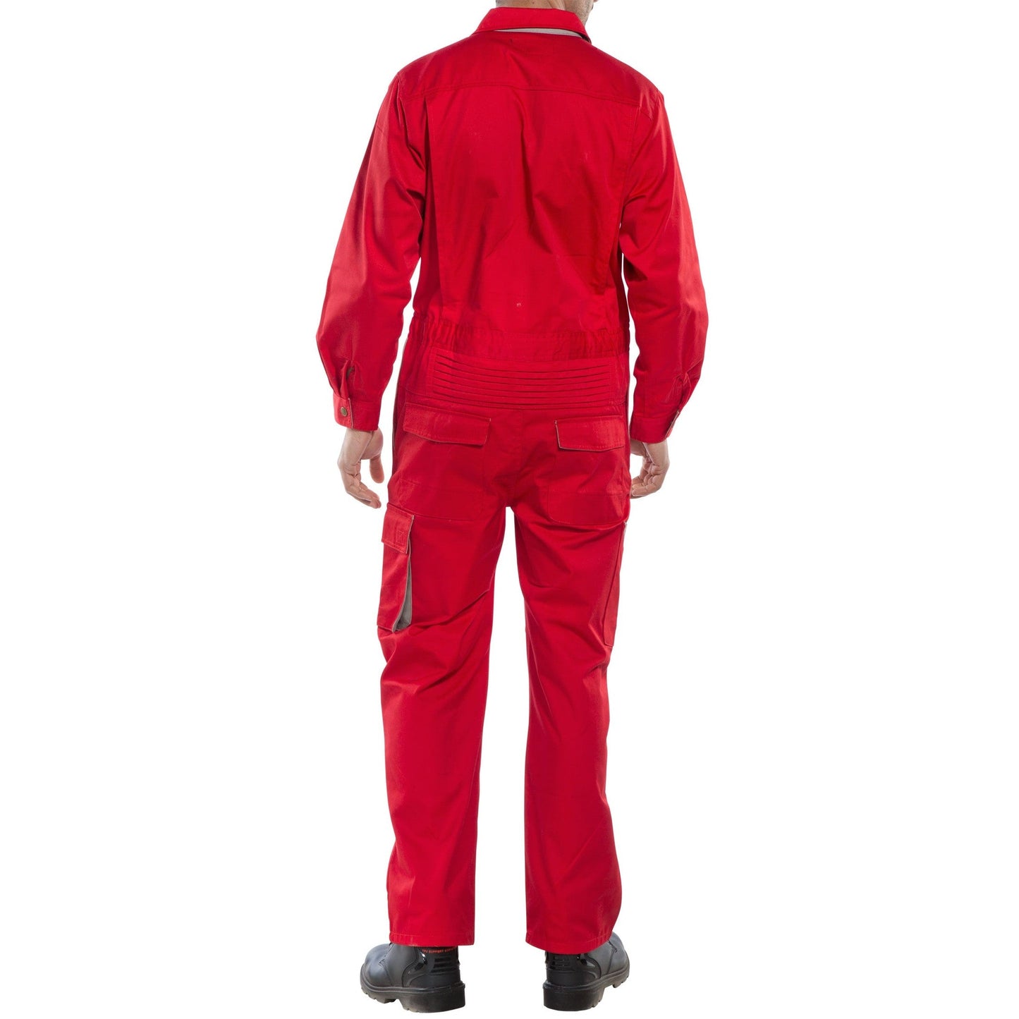 Beeswift Click Premium Red Boiler Suit with Stretch Design and Pockets