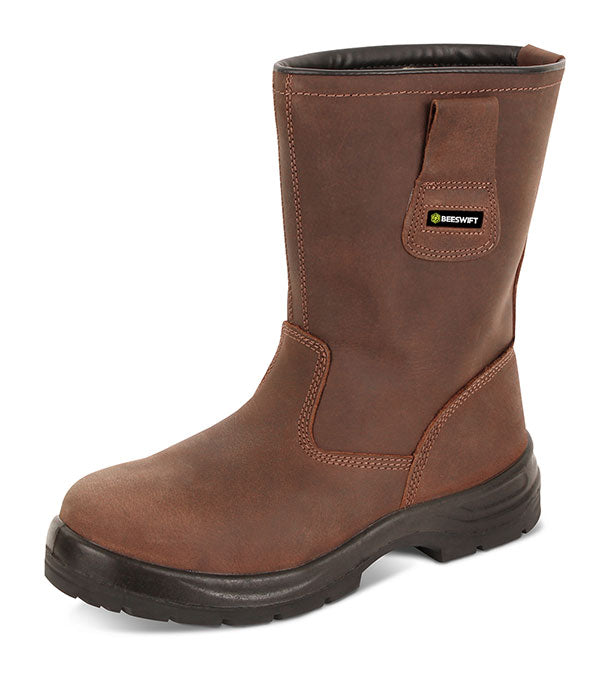 Beeswift Click S3 Pur Rigger Boot Safety Work Footwear Waterproof Durable