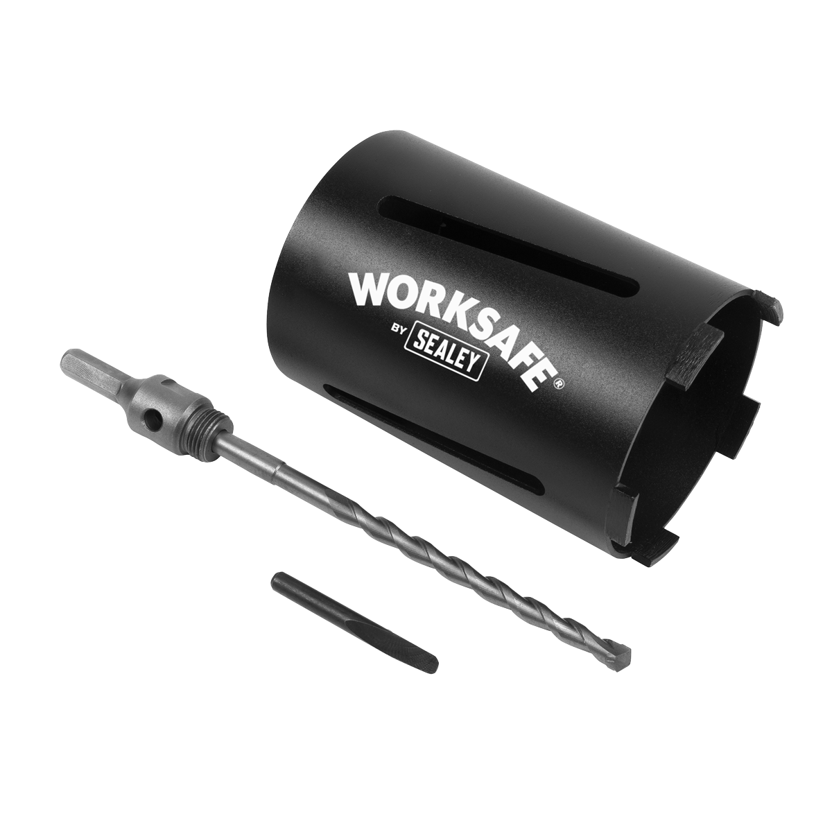 Sealey Dry Diamond Core Drill 107mm x 150mm Hex Drive Adaptor for Soft Stone