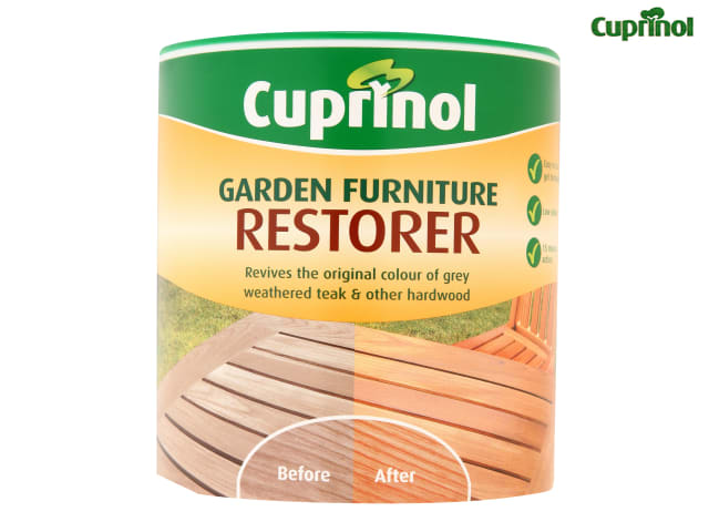 Cuprinol Garden Furniture Restorer 1L Gel Easy Apply Revives Wood Finish