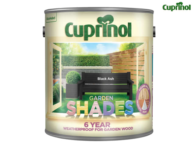 Cuprinol Garden Shades Black Ash 2.5L Weatherproof Wood Paint for Garden Use