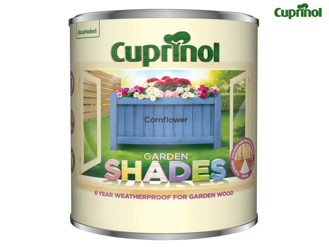 Cuprinol Garden Shades Cornflower 1 Litre Weatherproof Wood Paint for Garden