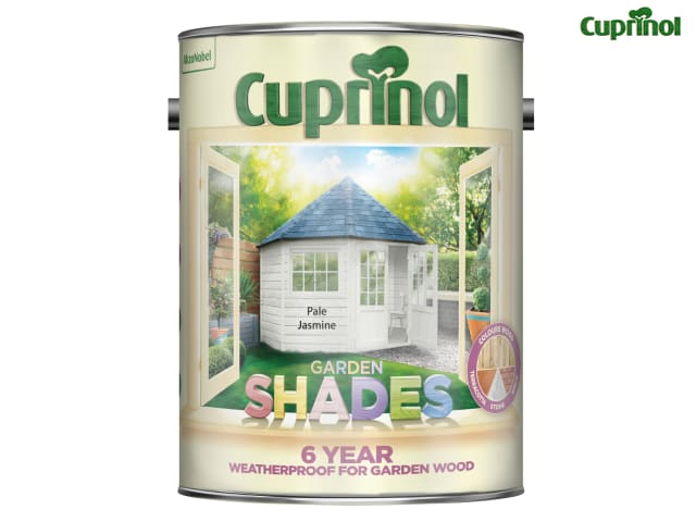 Cuprinol Garden Shades 5L Pale Jasmine Wood Paint for Sheds Fences & More