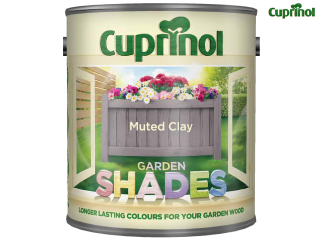 Cuprinol Garden Shades 1L Muted Clay Wood Paint for Sheds Fences & More