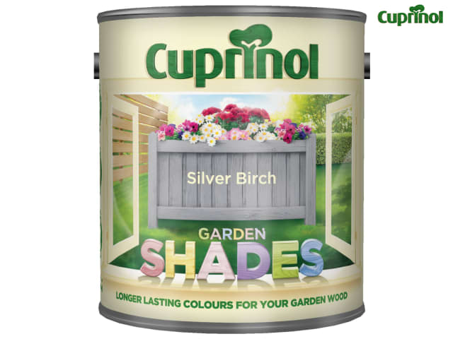 Cuprinol Garden Shades Silver Birch 1 Litre Wood Paint for Sheds and Fences