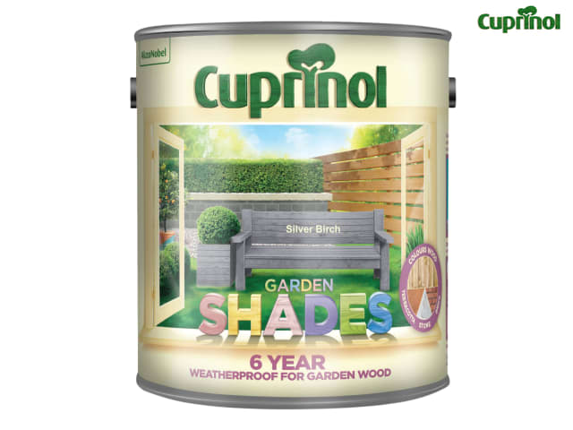 Cuprinol Garden Shades Silver Birch 2.5L Wood Paint for Sheds and Fences
