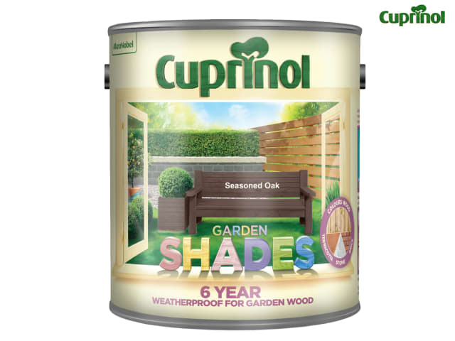 Cuprinol Garden Shades 2.5L Seasoned Oak Wood Protector for Sheds & Fences