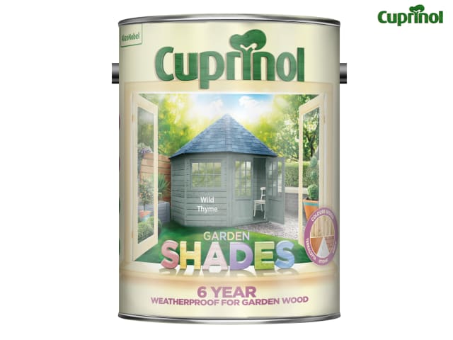 Cuprinol Garden Shades Wild Thyme 5L Wood Paint for Sheds Fences & More
