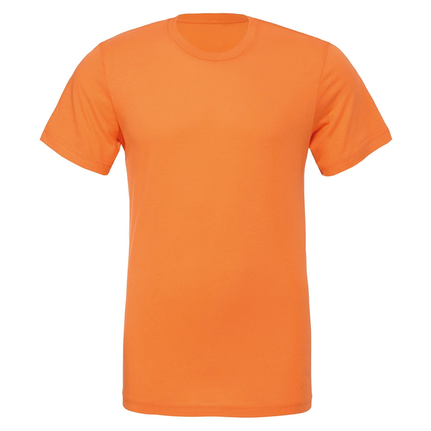 Bella Canvas Unisex Jersey Crew Neck T-Shirt Burnt Orange Short Sleeves