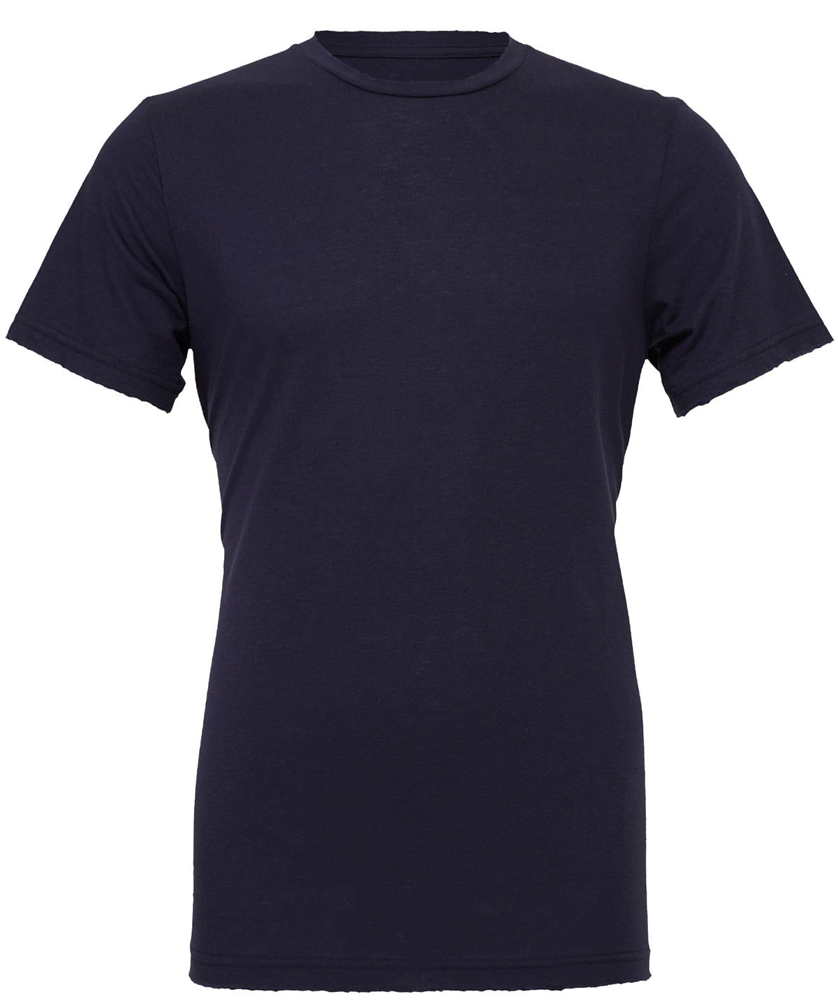 Bella Canvas Unisex Jersey Crew Neck T-Shirt Navy Short Sleeve Cotton Fit