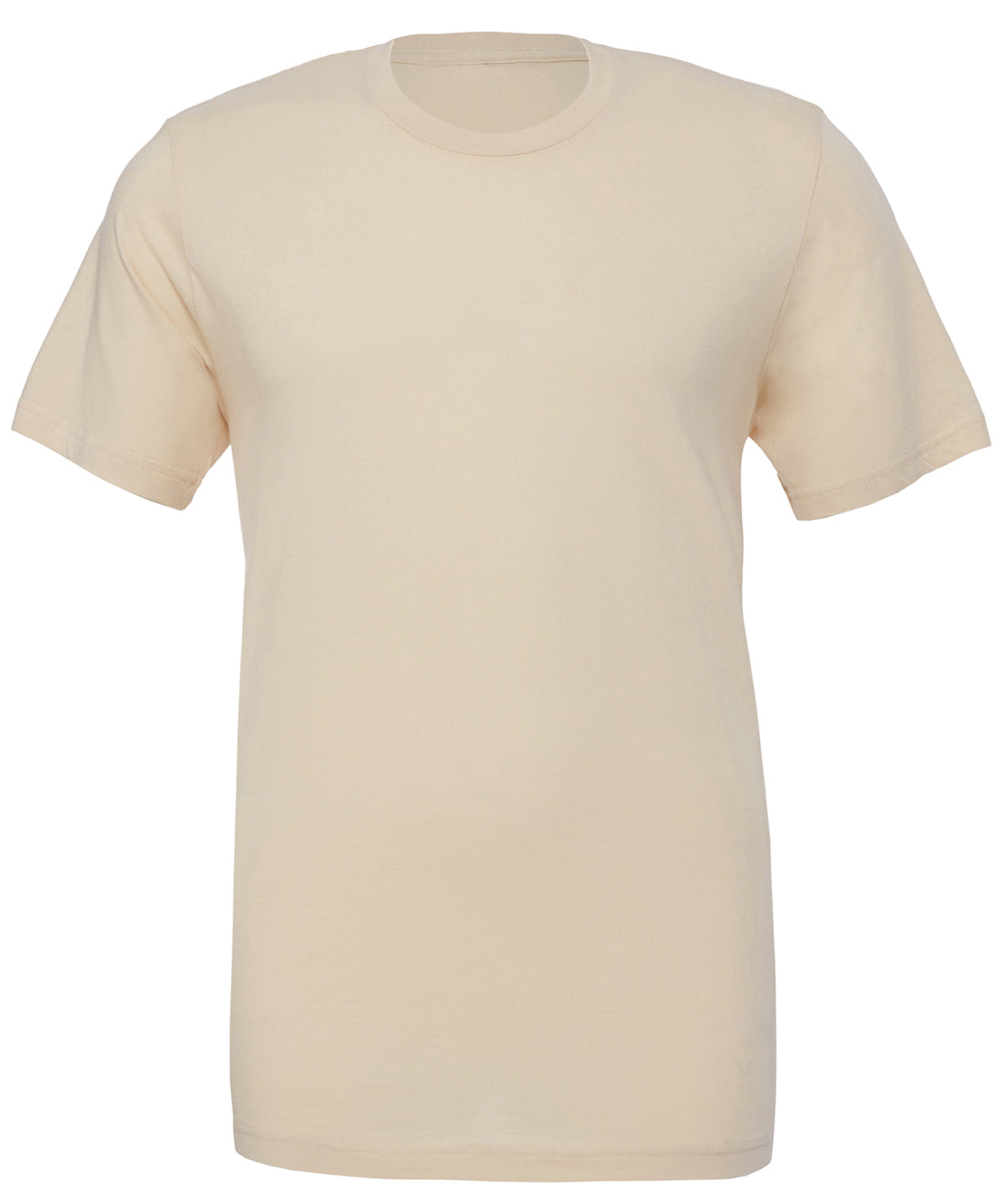 Bella Canvas Unisex Jersey Crew Neck T-Shirt Soft Cream Combed Cotton
